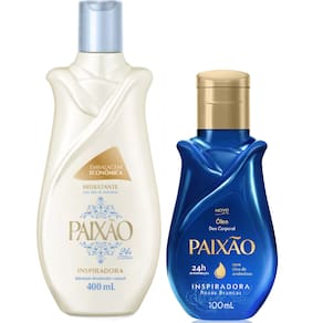 Kit Paixão Inspiradora Rosas Brancas Hidratante Corporal + Óleo Corporal