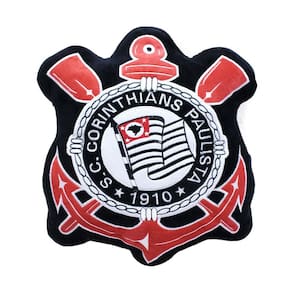 Almofada Brasão  Fibra  - Corinthians