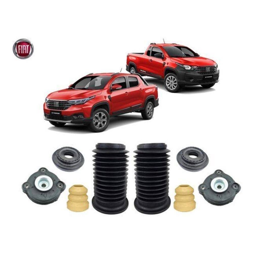 2 Kit Suspensão Dianteira Fiat Strada Working 2020 2021 Novo