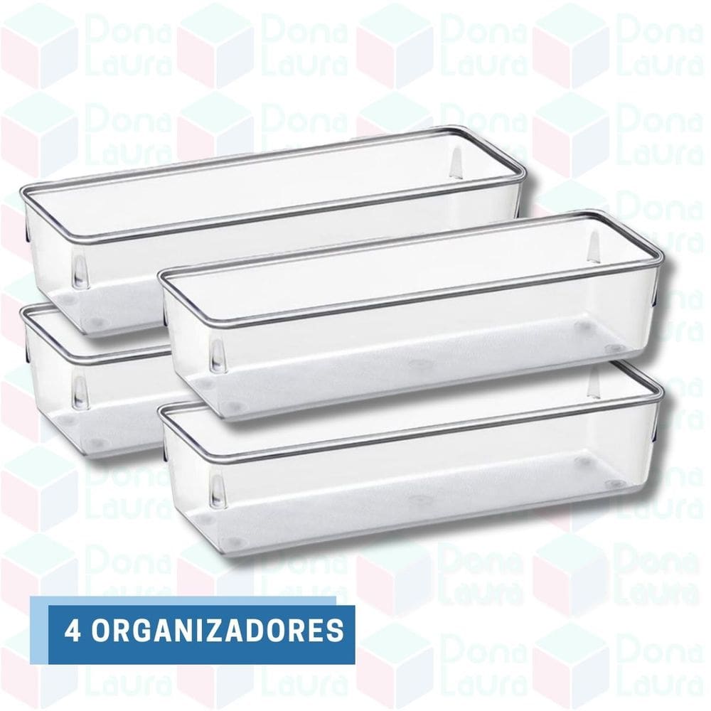Organizadores Modular Acrílico Transparente Multiuso 4 Uni