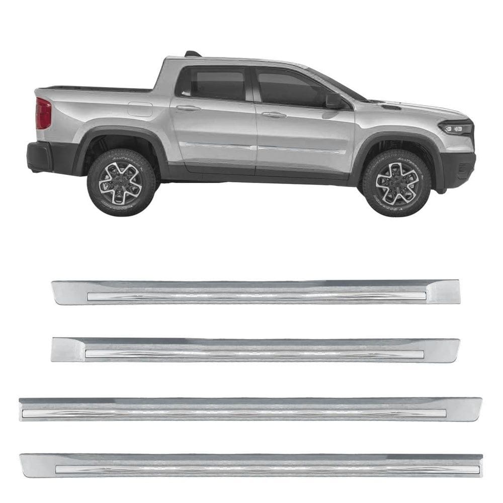 Friso Lateral Novo Rampage 2025 Prata Billet