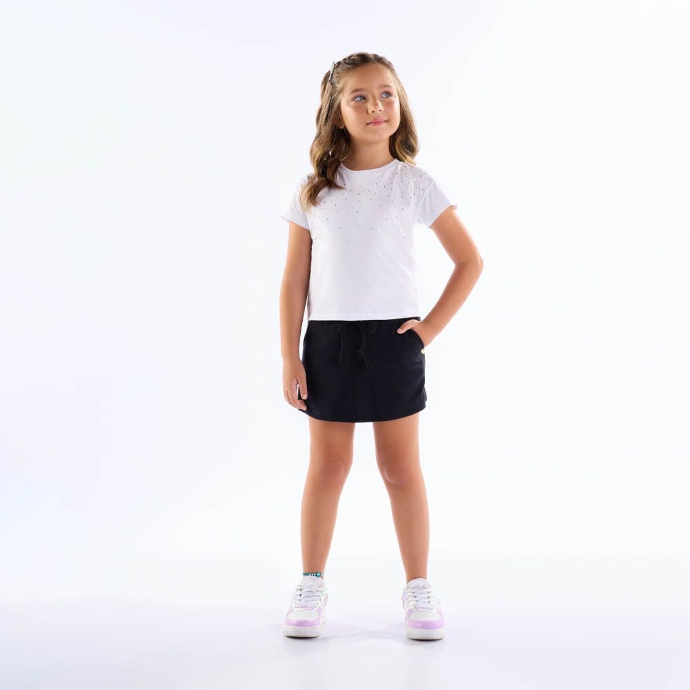 Blusa Infantil Menina - Branco - 50707-3