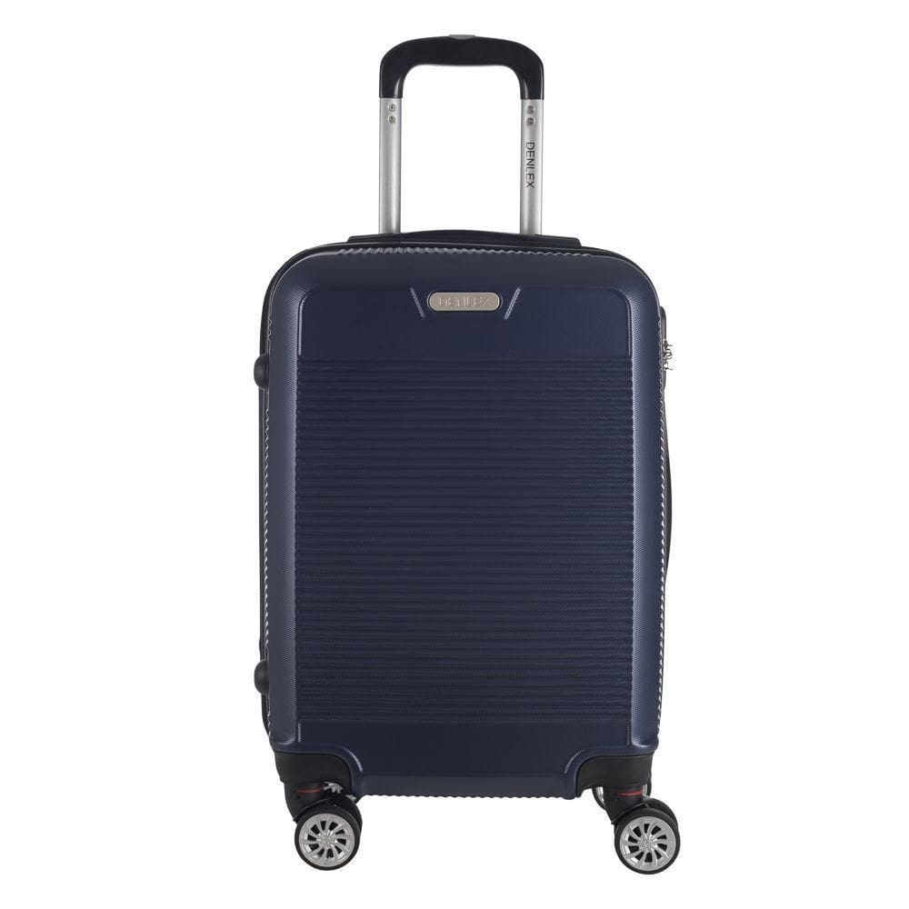Mala De Bordo Abs Denlex Ma1121 Cadeado Integrado Rodas Duplas Giro 360º Azul P