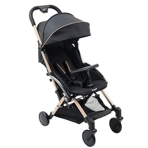 Carrinho de Bebê Burigotto Up Dobrável para Passeio Até 15kg Black Preto