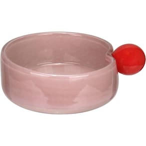 Vaso Decorativo Centro Mesa Home&co Vidro 6x18x18cm Lilás Fruteira