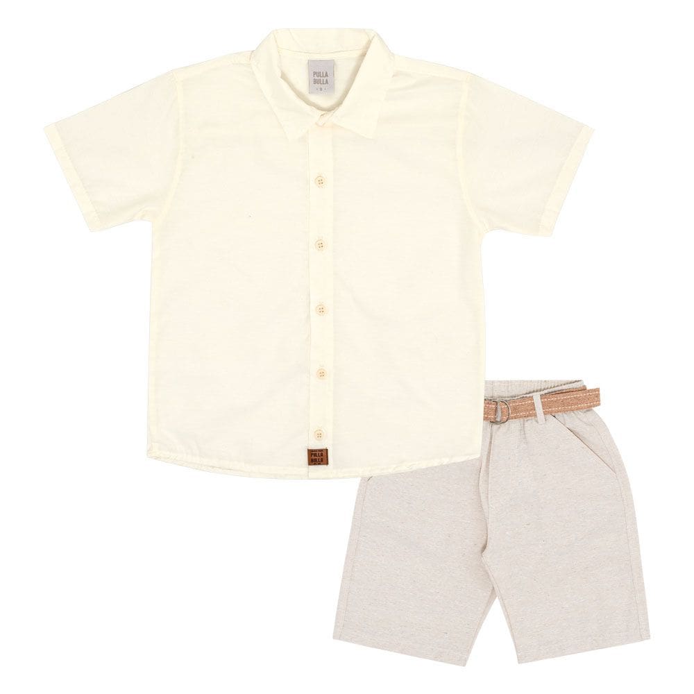 Conjunto Infantil Menino - Off White - 50784-1271