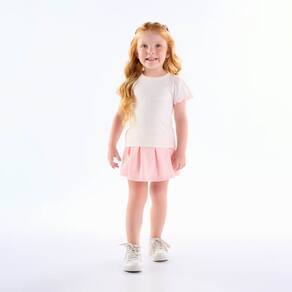 Conjunto Primeiros Passos Menina - Off White - 50623-1271