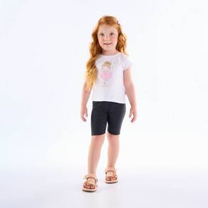 Blusa Primeiros Passos Menina - Branco - 50602-3