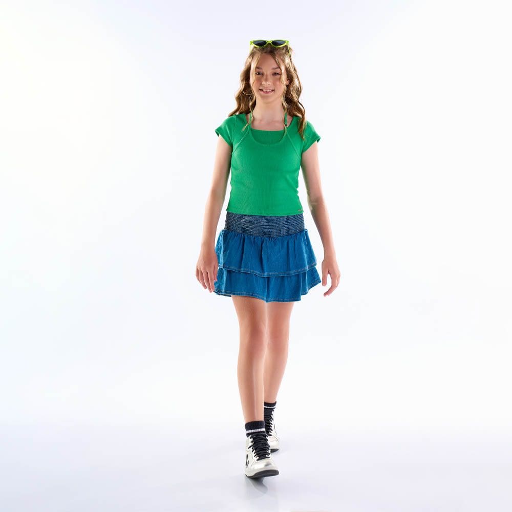 Blusa Juvenil Menina  - Hortela - 50808-1320