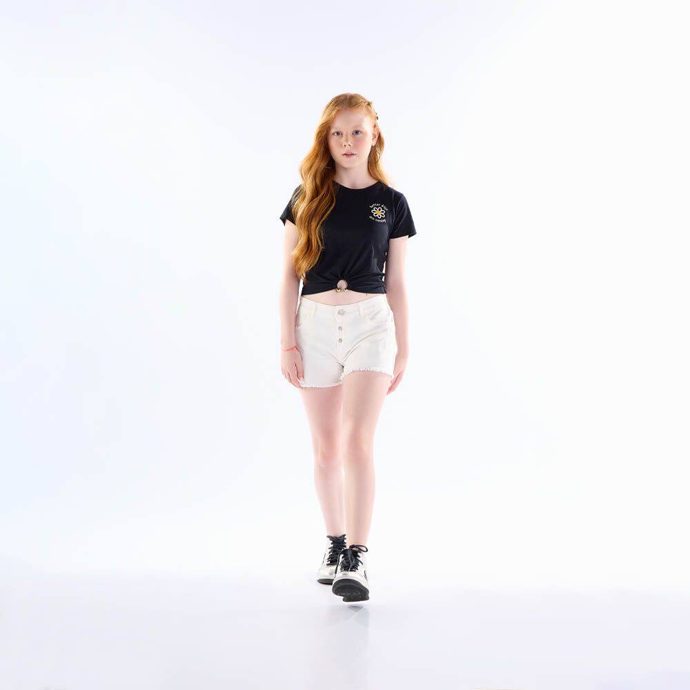 Blusa Juvenil Menina  - Preto - 50809-51