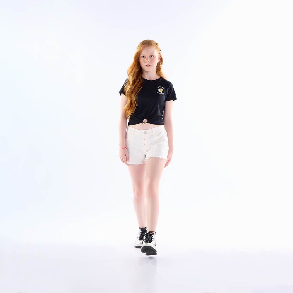 Blusa Juvenil Menina  - Preto - 50809-51