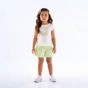 Blusa Primeiros Passos Menina - Off White - 50601-1271