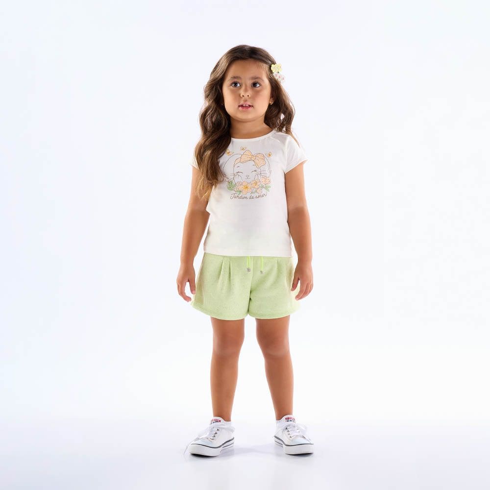 Blusa Primeiros Passos Menina - Off White - 50601-1271