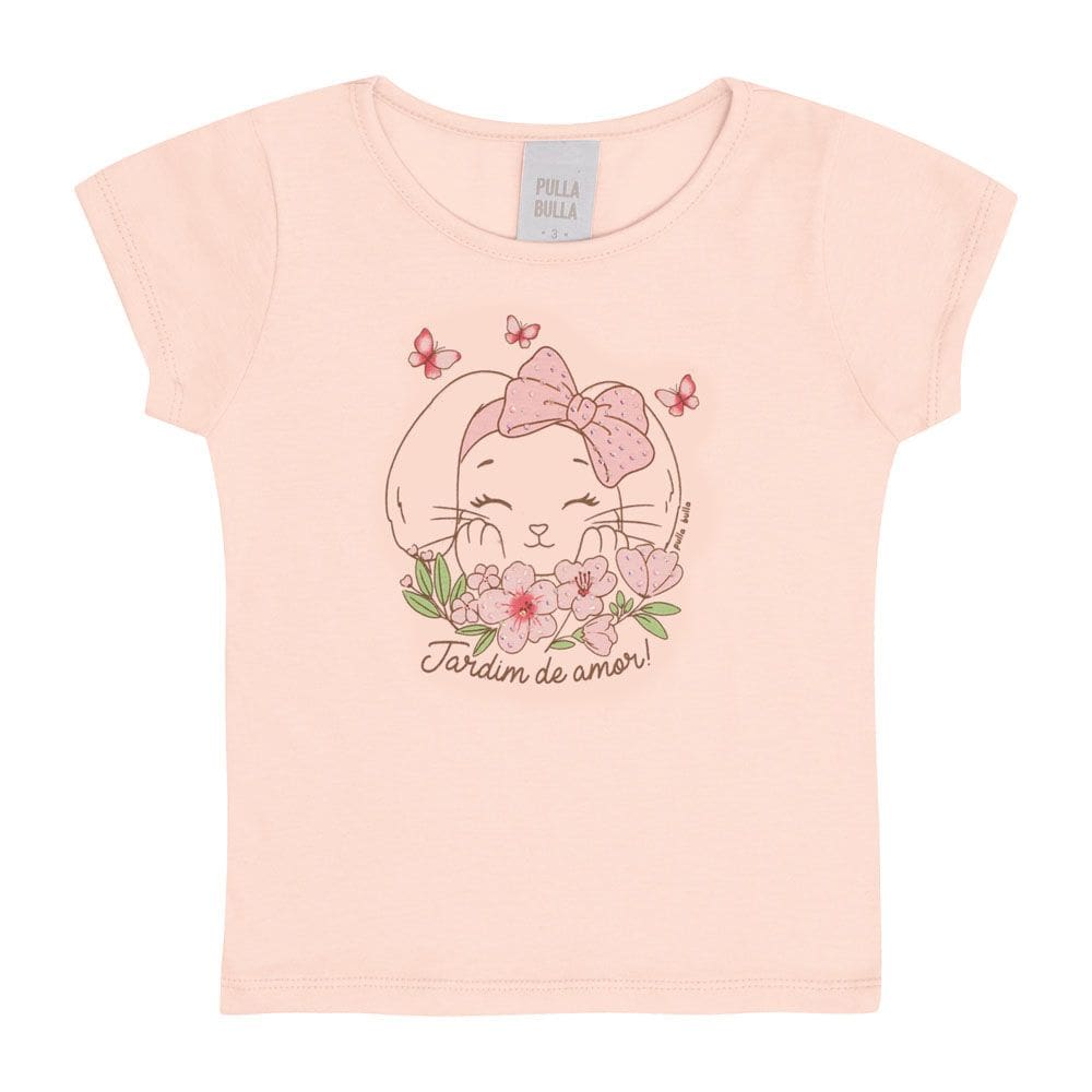 Blusa Primeiros Passos  Menina - Rosa Po - 50601-1298