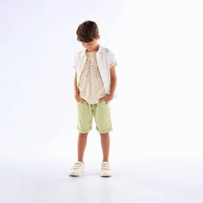 Camiseta Infantil Menino - Areia - 50755-1225