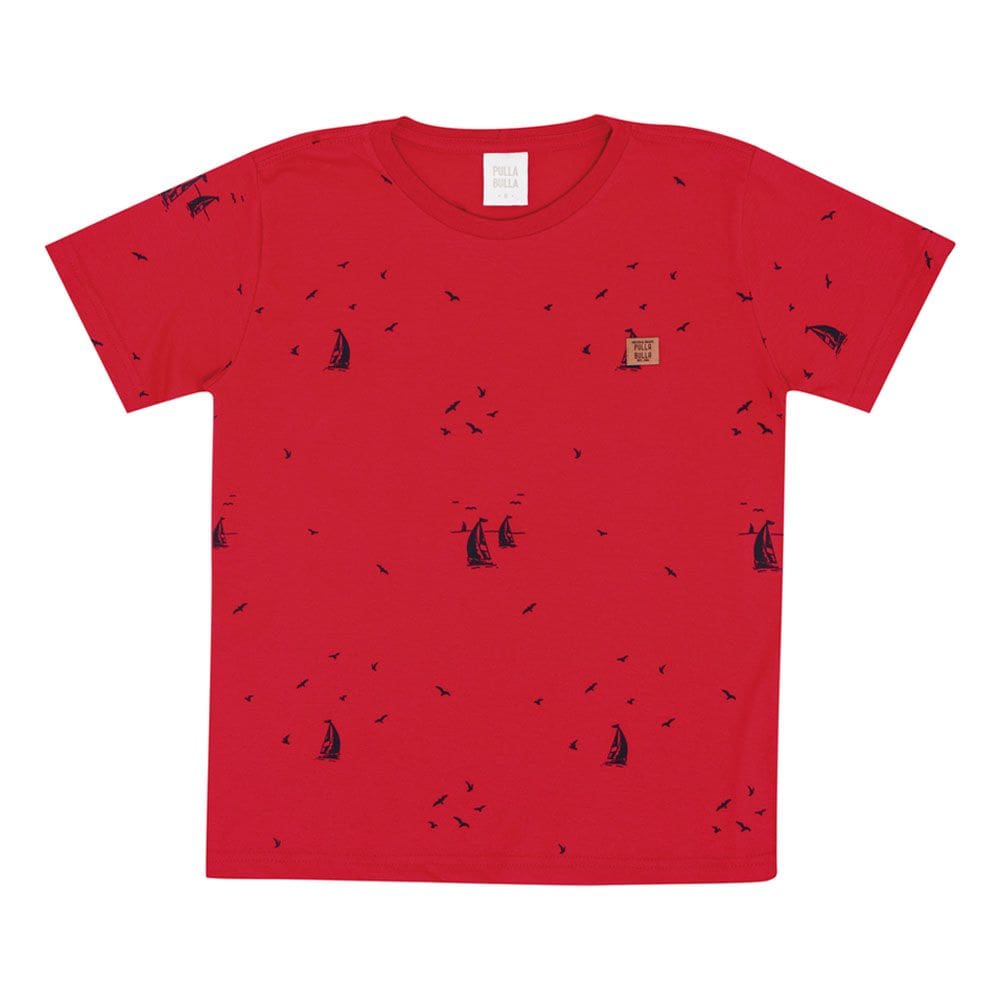 Camiseta Infantil Menino - Vermelho - 50760-65