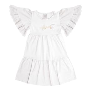 Vestido Primeiros Passos  Menina - Branco - 50614-3