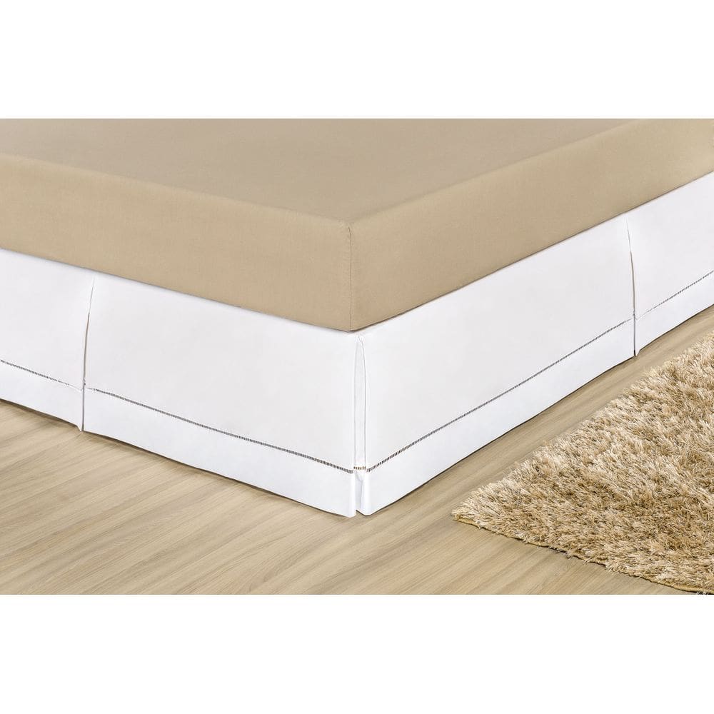 Saia Para Box Bia Queen Ponto Palito Branca