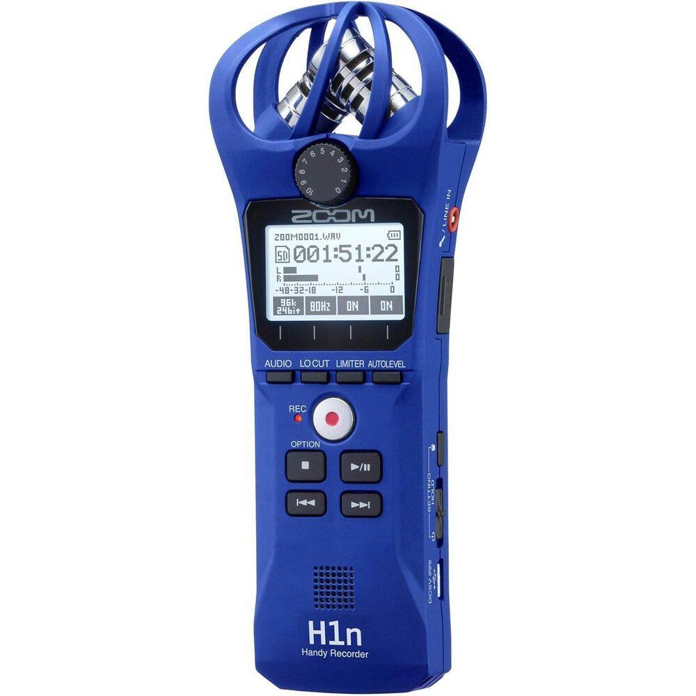Gravador Zoom H1N Digital Portátil Azul