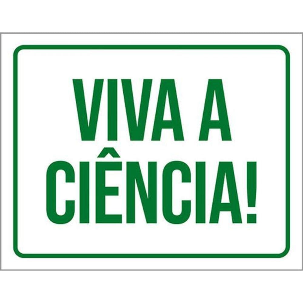 Kit 5 Placas Verde Viva A Ciência 36X46