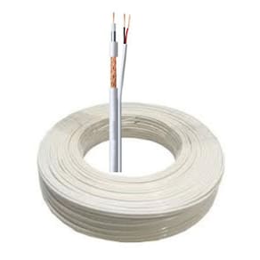 Kit 2 Rolos Cabo Coaxial 60 Metros Flexível 4Mm - 30Mts Cada