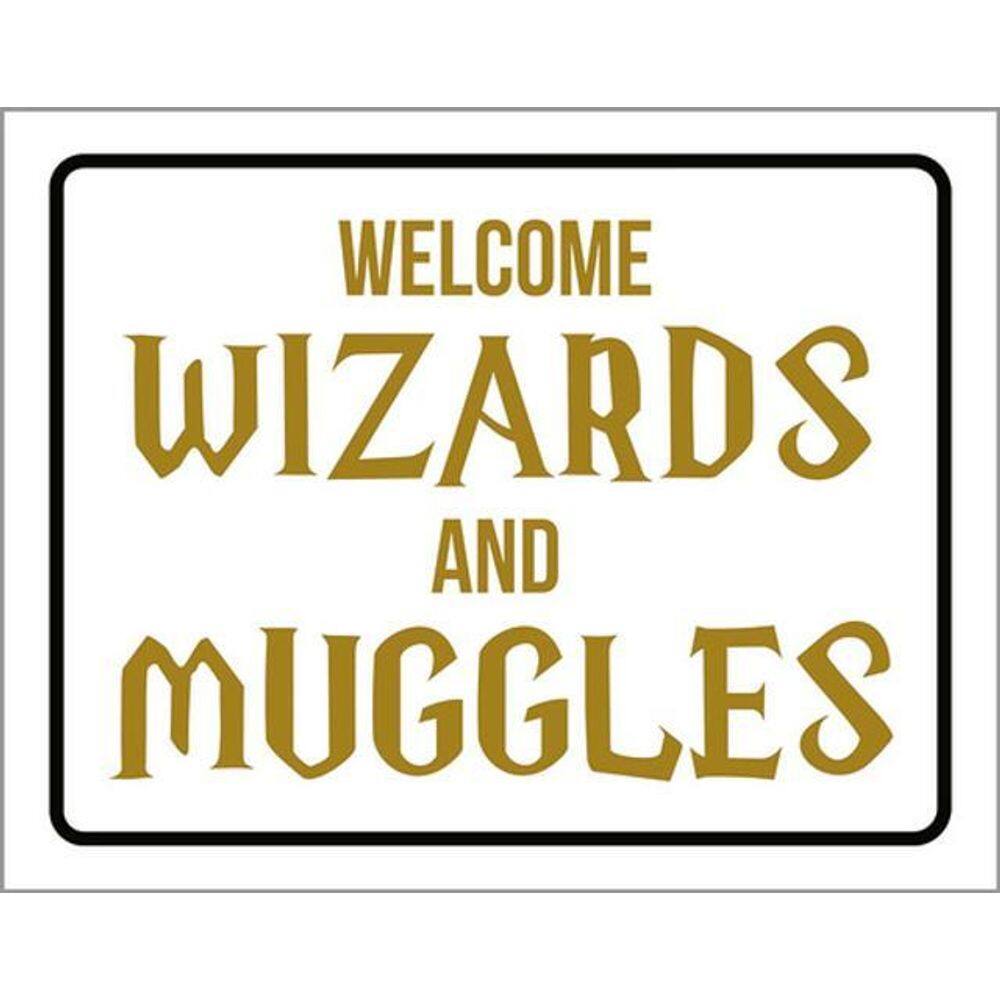 Kit 10 Placas Welcome Wizards And Muggles