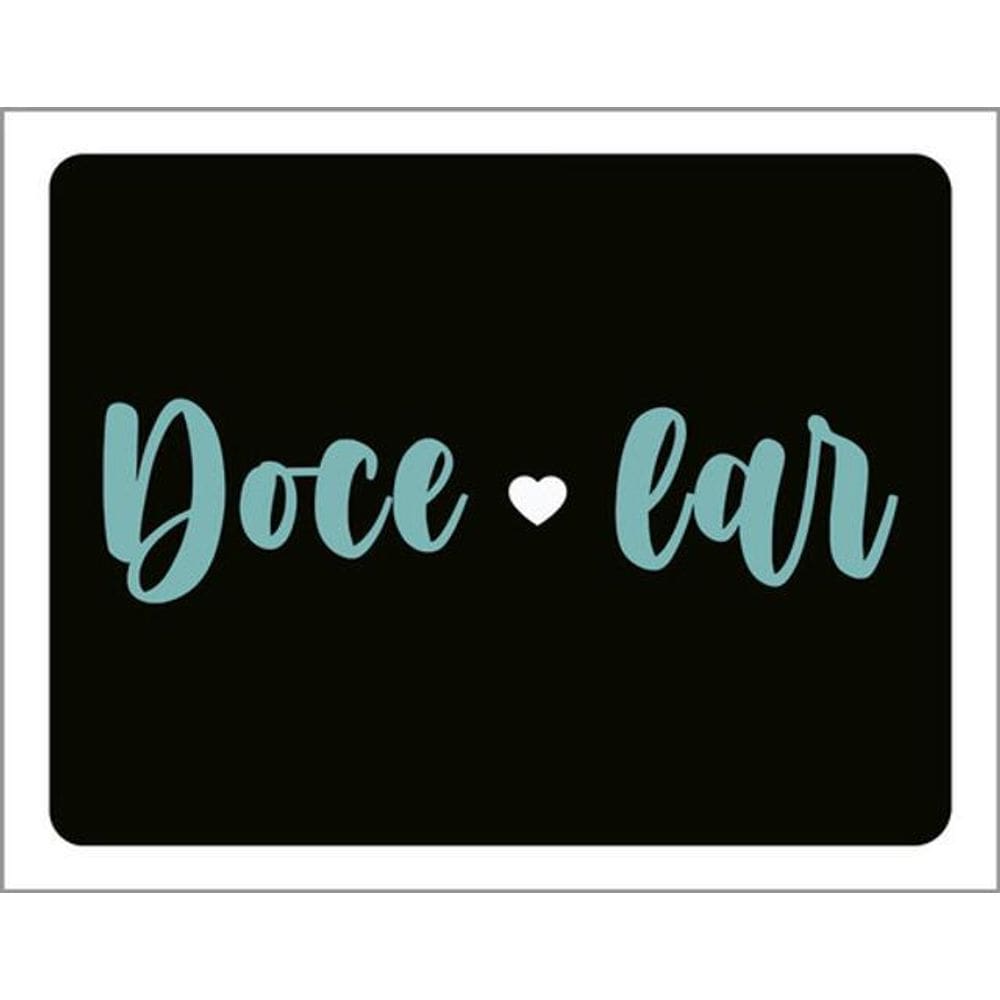 Kit 5 Placas Doce Lar 36X46