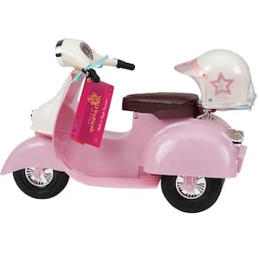 Lambreta Rosa Com Capacete De Estrela - Our Generation