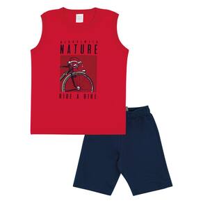 Conjunto Infantil Menino - Vermelho - 50773-65
