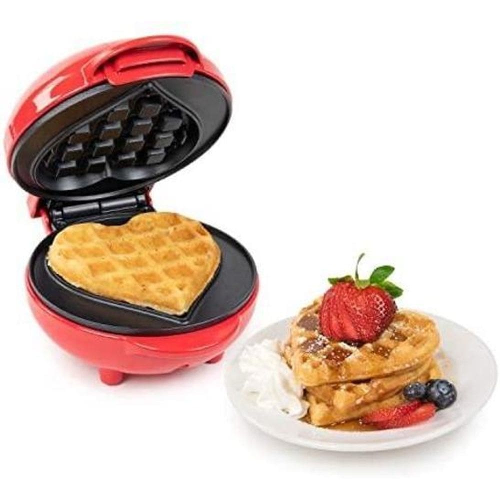 Super Maquina Waffle Elétrica 110 Compacta Profissional Mini