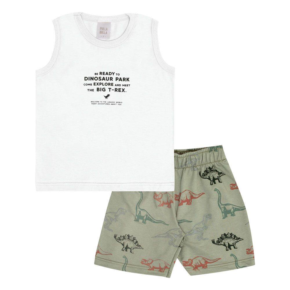 Conjunto Primeiros Passos Menino - Branco - 50669-3