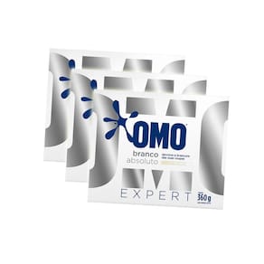 Sabão Em Pó Omo Expert Branco Absoluto Kit 3