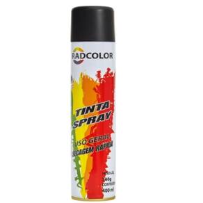 Spray Preto Metálico 400 Ml - Radcolor