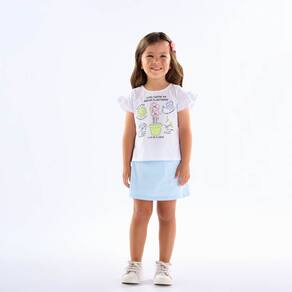 Conjunto Primeiros Passos Menina - Branco - 50628-3