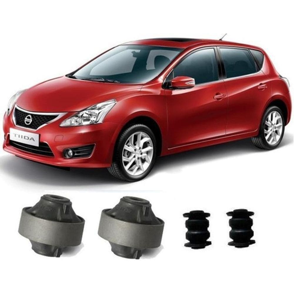 Kit 4 Buchas Das Bandejas Nissan Livina Tiida