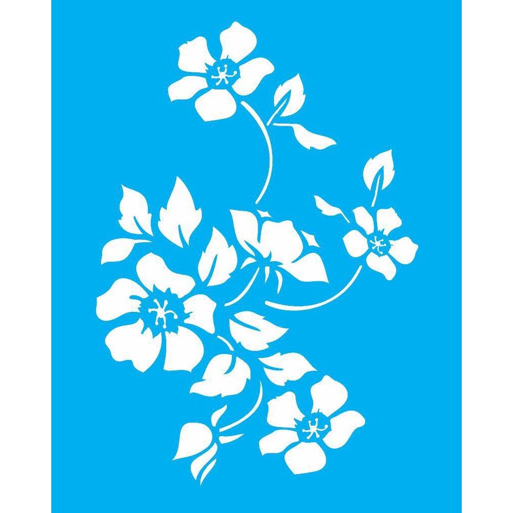 Stencil 20X25 Flor Papoulas - Opa 1333