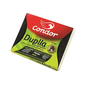 Esponja Lixa Dupla Abrasiva Condor Média Com 2 Unidades -860