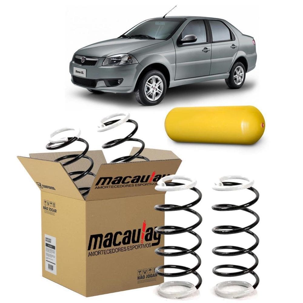 Par De Molas Gnv Traseira Fiat Siena