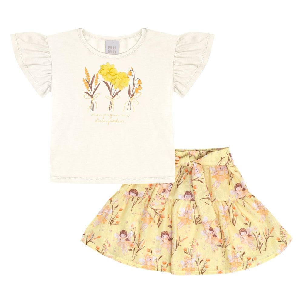 Conjunto Primeiros Passos  Menina - Off White - 50631-1271