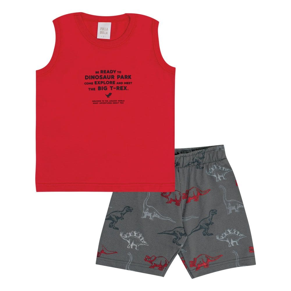 Conjunto Primeiros Passos  Menino - Vermelho - 50669-65