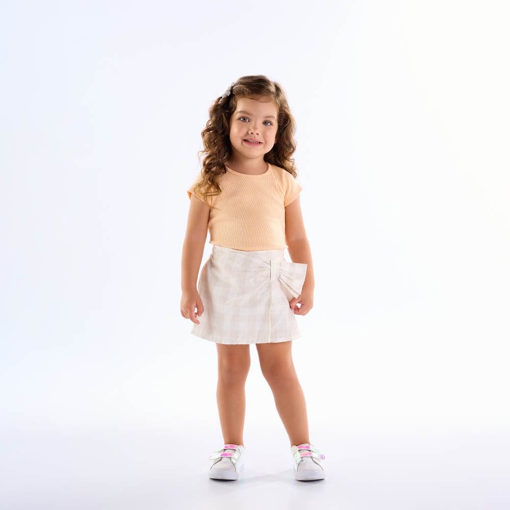 Conjunto Primeiros Passos  Menina - Pessego - 50619-1292