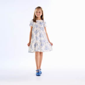 Vestido Infantil Menina - Digital Azul - 50719-1312