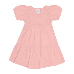 Vestido Primeiros Passos  Menina - Rose - 50613-11