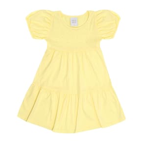 Vestido Primeiros Passos  Menina - Amarelo - 50613-4