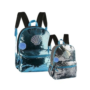 Mochila Paete Sereia Cg 2102 Muda De Azul E Prata