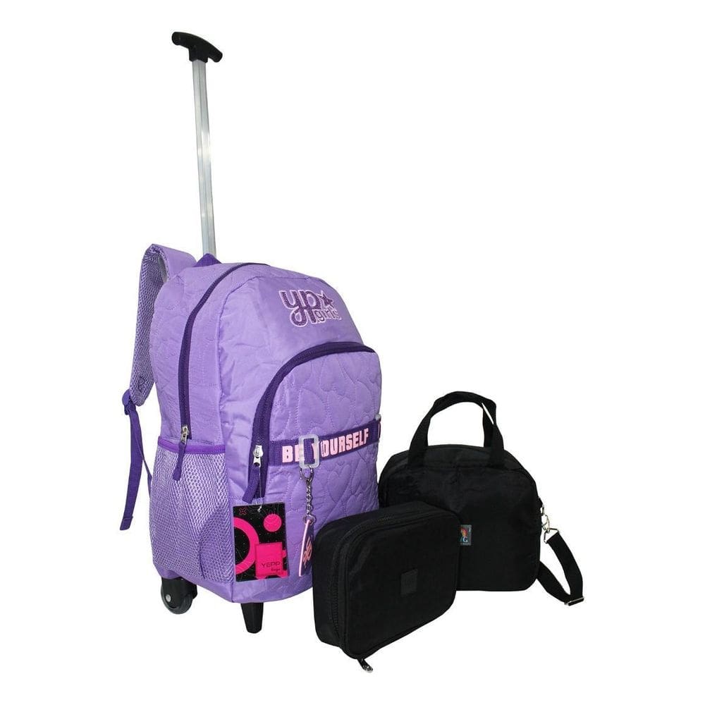 Kit Mochila Juvenil Yepp Girls Rodinhas Escolar Top