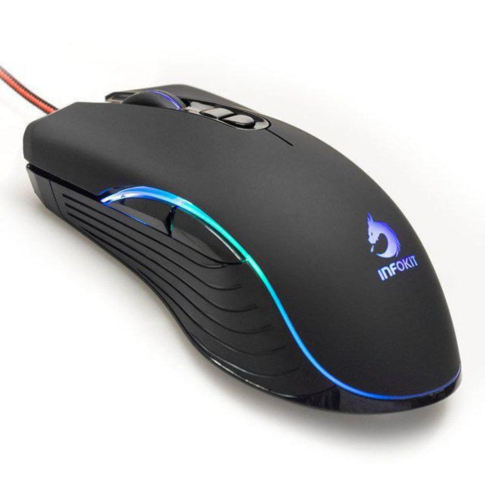 Mouse Gamer Usb Com Led Flow Effect Gm-V550
