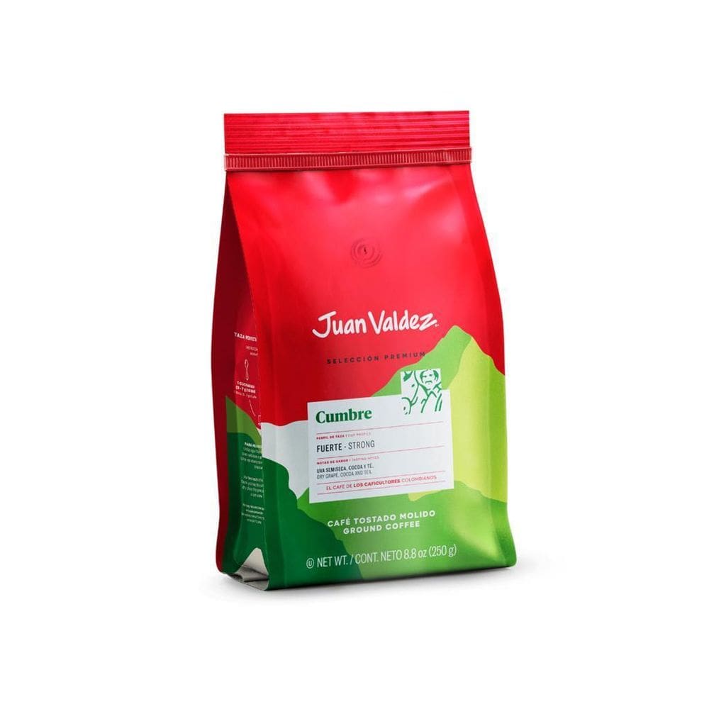 Café Moído Cumbre 250G Colombiano Juan Valdez