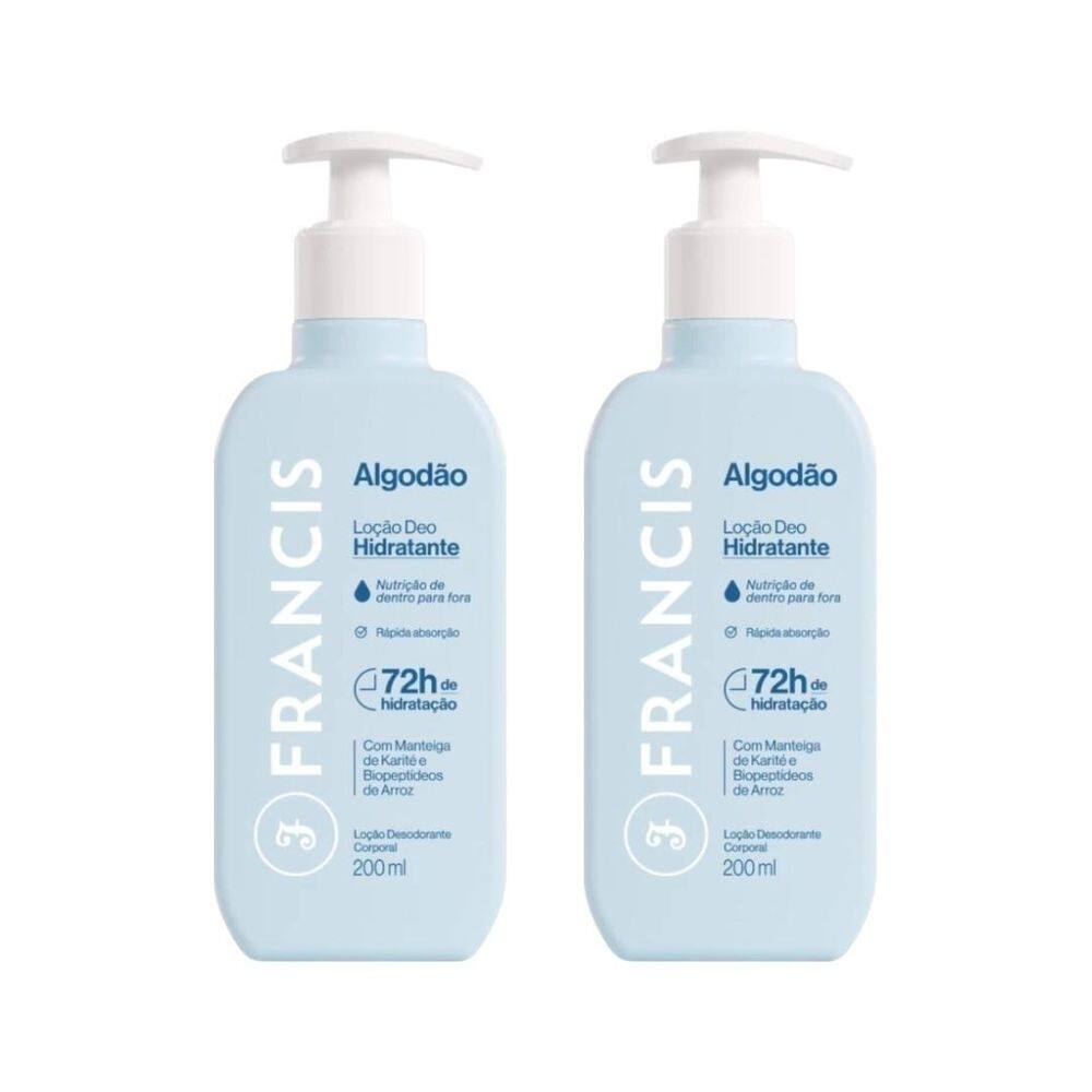 Hidratante Corporal Francis 200Ml Azul - Kit C/2Un