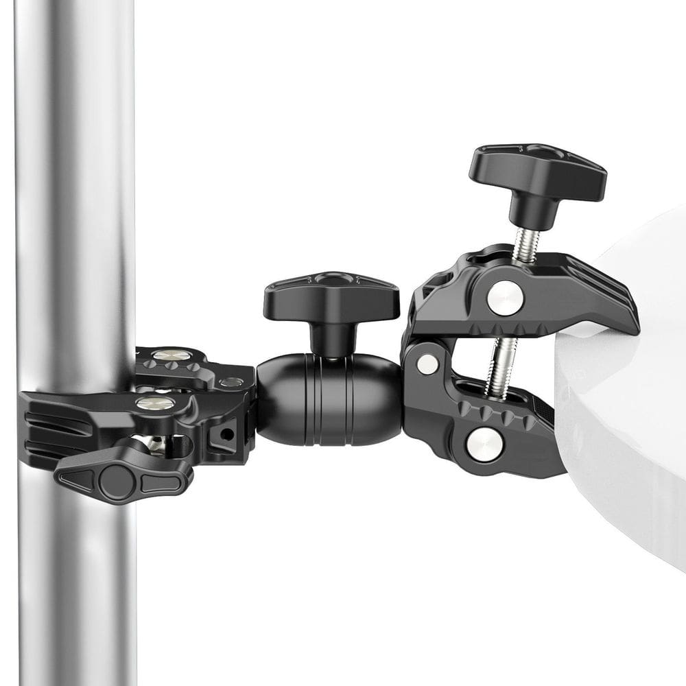 Super Clamp Duplo P/Tripé Suporte Iluminação Studio,Gimbal